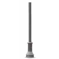 管徑76mm鋁鑄造型管柱含活動固定座 PLD-L56641
