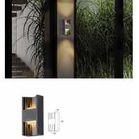 LED 7WX2黃光 戶外防水壁燈 PLD-K10751