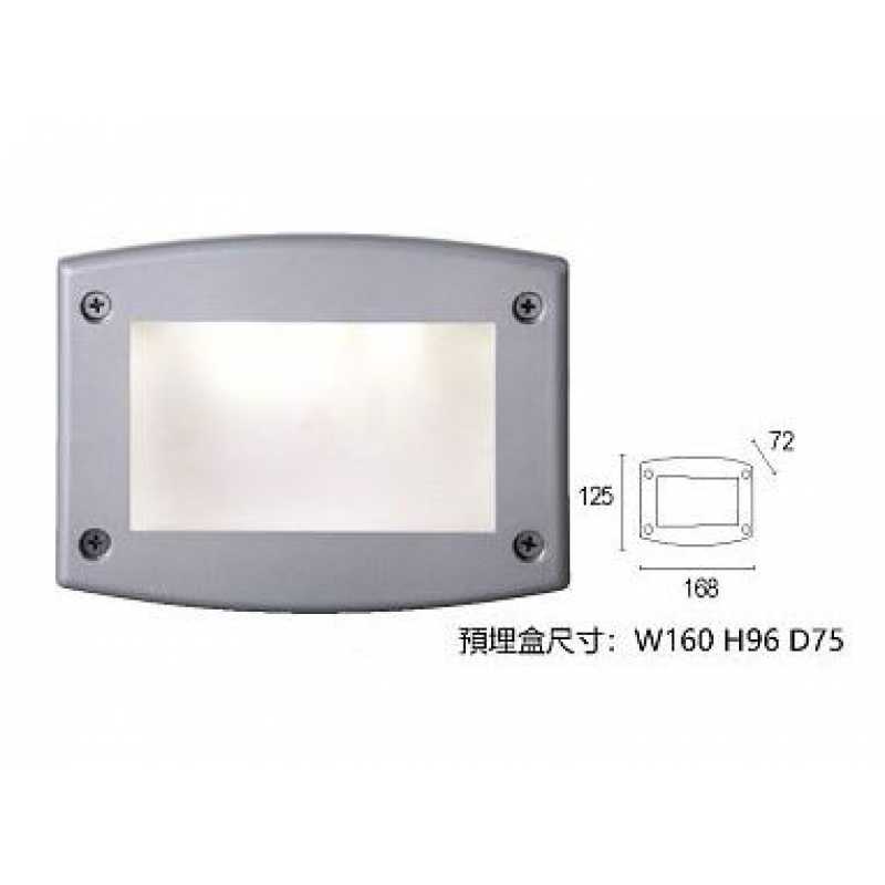 附 LED G9X1黃光 崁入式階梯車道步道燈 PLD-G11053