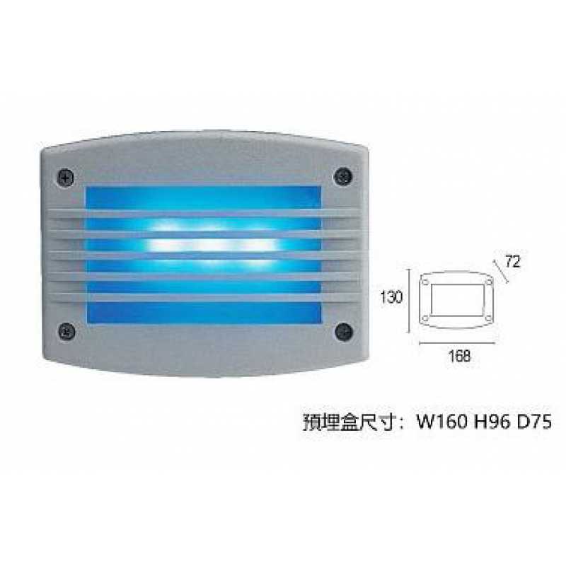 台製LED5050 藍光  3W崁入式階梯車道步道燈 PLD-G11054