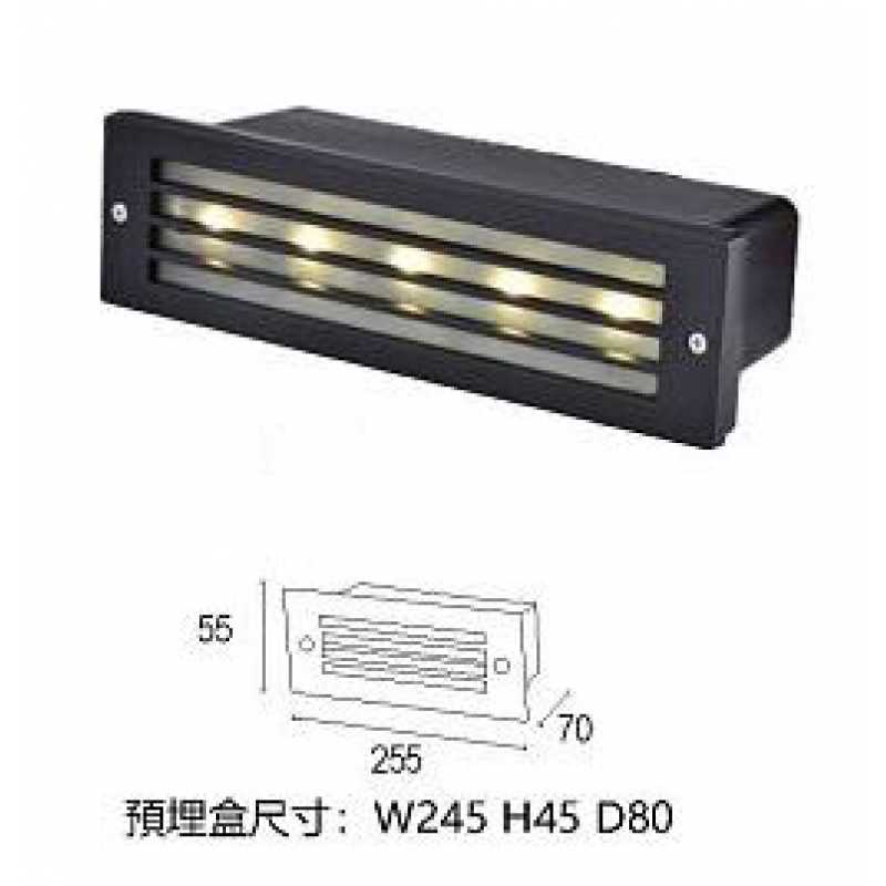 LED 5W黃光 崁入式階梯車道步道燈 PLD-L11051