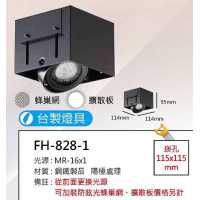 MR16 10W無邊框盒燈/崁孔115X115mm FH- 828-1C
