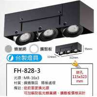 MR16 10W無邊框盒燈/崁孔115X323mm FH- 828-3C
