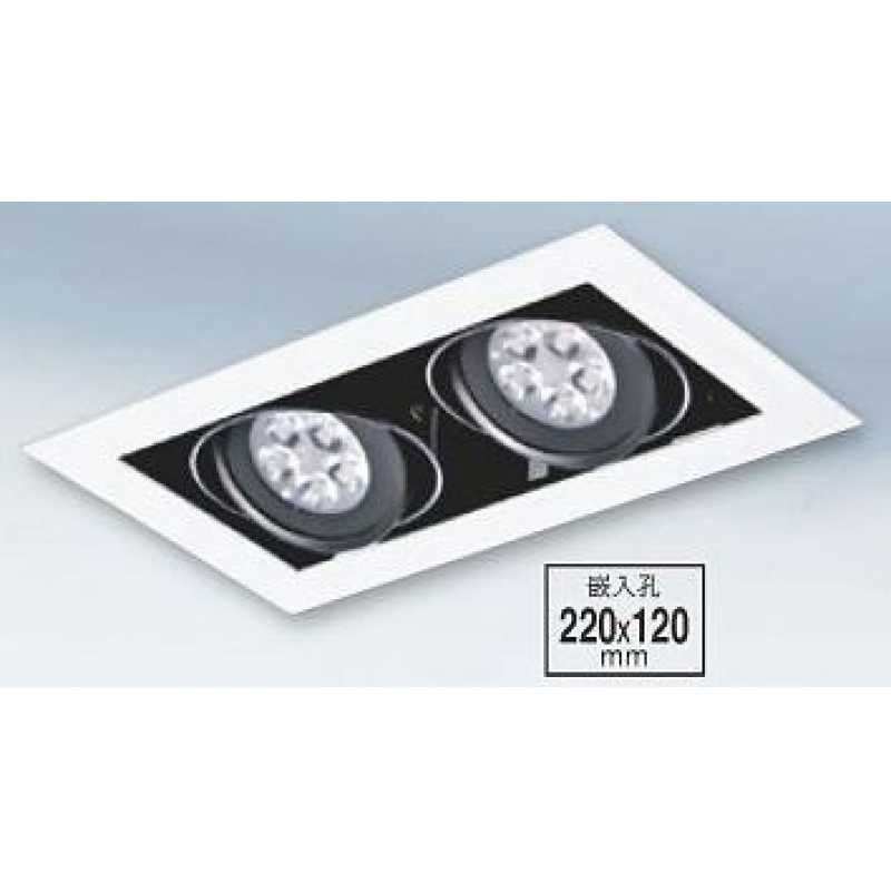 LED 7WX2 崁入式盒燈 PLD-B25258